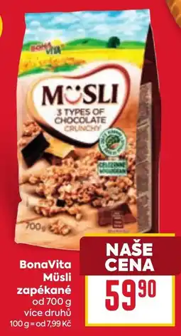 Billa BonaVita Müsli nabídka