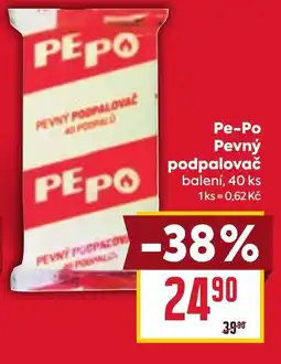 Billa Pepo pevný podpalovač nabídka