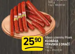 Flop Maso uzeniny Písek klobása otavská | dračí nabídka