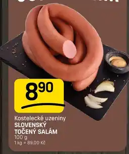 Flop Kostelecké uzeniny Slovenský točený salám nabídka