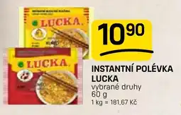 Flop Lucka instantní polévka nabídka