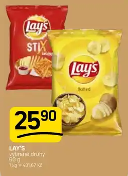 Flop Lay's vybrané druhy nabídka