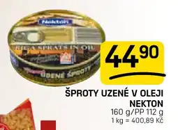 Flop Nekton šproty uzené v oleji nabídka