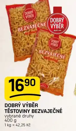 Flop Dobrý výběr těstoviny bezvaječné nabídka