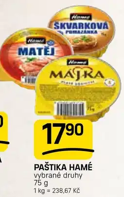 Flop Hame paštika nabídka