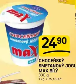 Flop Max choceňský smetanový jogurt max bílý nabídka