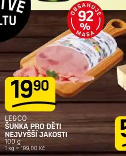 Flop Le&co šunka pro děti nabídka