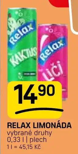 Flop Relax limonáda nabídka