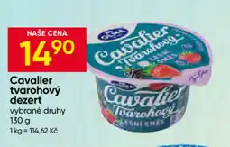 Hruška Cavalier tvarohový dezert nabídka