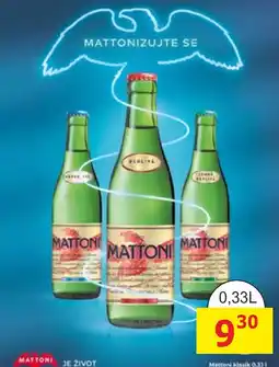 BENE Nápoje Mattoni klasik nabídka