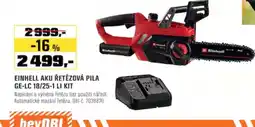 OBI Einhell aku řetězová pila ge-lc 18/25-1 li kit nabídka