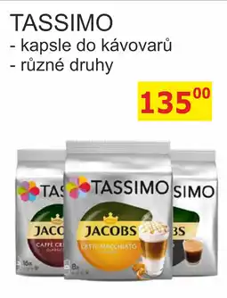 BENE Nápoje Tassimo kapsle do kávovarů nabídka