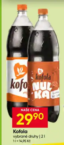 Hruška Kofola vybrané druhy nabídka