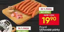 Hruška Prantl Učňovské párky nabídka