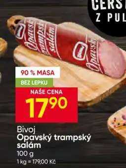 Hruška Bivoj Opavský trampský salám nabídka