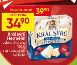 Hruška Král sýrů Hermelin nabídka