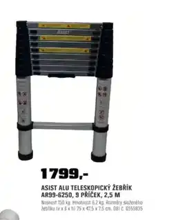 OBI Asist alu teleskopický žebřík nabídka