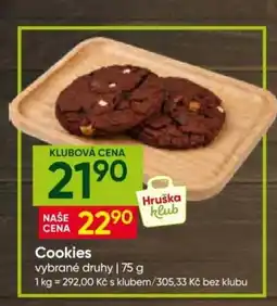 Hruška Cookies nabídka