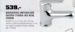 OBI Novaservis umyvadlová baterie titania iris new, chrom nabídka