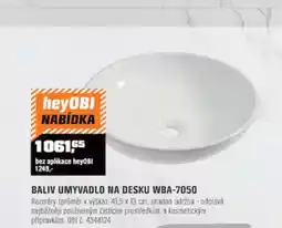 OBI Baliv umyvadlo na desku wba-7050 nabídka