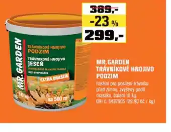 Mr.garden trávníkové hnojivo podzim