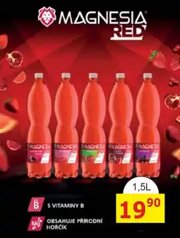 BENE Nápoje Magnesia red nabídka