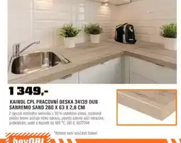 OBI Kaindl cpl pracovní deska 34139 dub sanremo sand nabídka