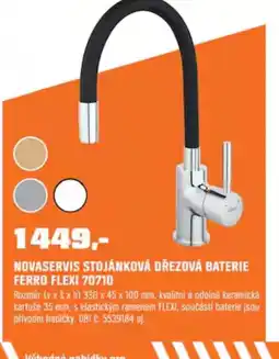 OBI Novaservis stojánková dřezová baterie ferro flexi 70710 nabídka
