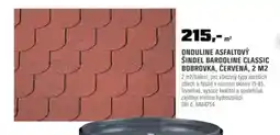OBI Onduline asfaltový šindel bardoline classic bobrovka, červená nabídka