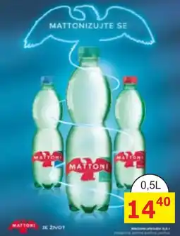BENE Nápoje Mattoni nabídka