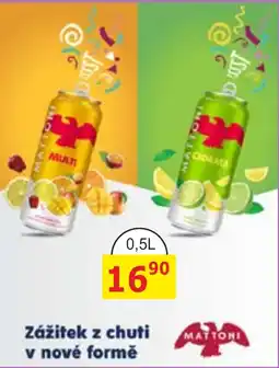 BENE Nápoje Mattoni multi nabídka