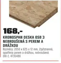 OBI Kronospan deska osb 3 nabídka