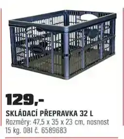 OBI Skládací přepravka nabídka