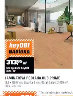 OBI heyOBI laminátová podlaha dub prime nabídka