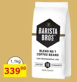 BENE Nápoje Barista Bros coffee beans nabídka