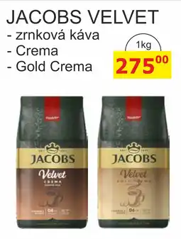 BENE Nápoje Jacobs velvet nabídka