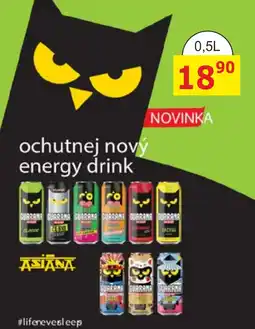 BENE Nápoje Asiana energy drink nabídka