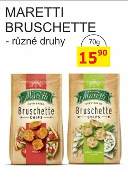 BENE Nápoje Maretti bruschette nabídka
