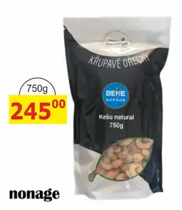 BENE Nápoje Bene Kešu natural nabídka