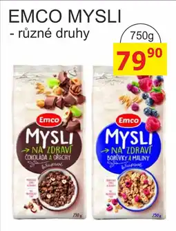 BENE Nápoje Emco mysli nabídka
