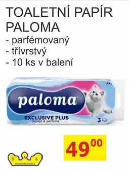 BENE Nápoje Paloma toaletní papír nabídka