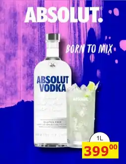 BENE Nápoje Absolut vodka nabídka