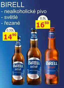 BENE Nápoje Birell nabídka