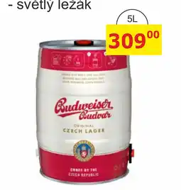 BENE Nápoje Budweiser Budvar světlý ležák nabídka