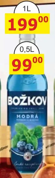 BENE Nápoje Božkov modrá nabídka