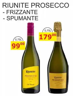 BENE Nápoje Riunite prosecco nabídka