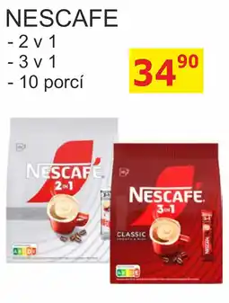 BENE Nápoje Nescafe 2 v 1 3 v 1 nabídka