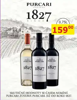 BENE Nápoje Purcari 1827 nabídka