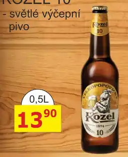 BENE Nápoje Kozel 10 nabídka