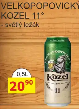 BENE Nápoje Kozel světlý ležák nabídka